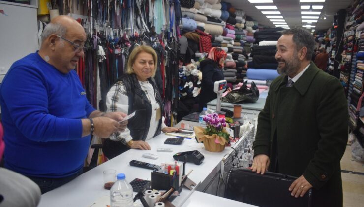 Gelecek Partisi Çorum Belediye Başkan Adayı Esnaf Ziyaretlerini Sürdürdü